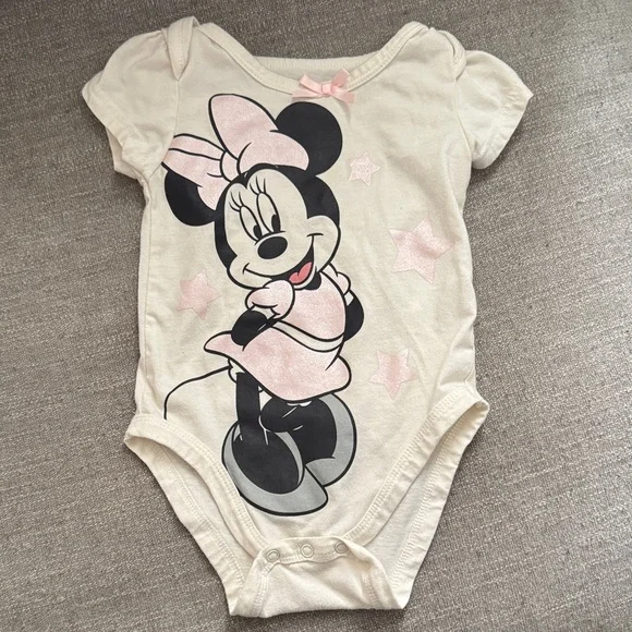 Disney Minnie Mouse Gray and Cream Bodysuit & Jacket Set - Picture 2 of 7